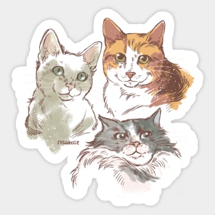 Cat Friends Sticker